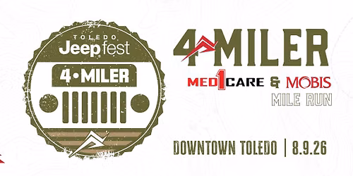 Toledo Jeep Fest 4-Miler, Walk & Virtual Cruise
