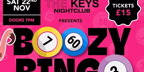 Boozy Bingo with \u00a3500 prize money*