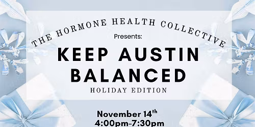 The HHC VENDOR SIGNUP  | Keep Austin Balanced | Holiday Edition