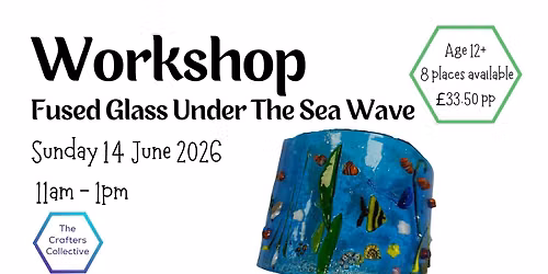 Fused Glass Under-the-Sea Wave