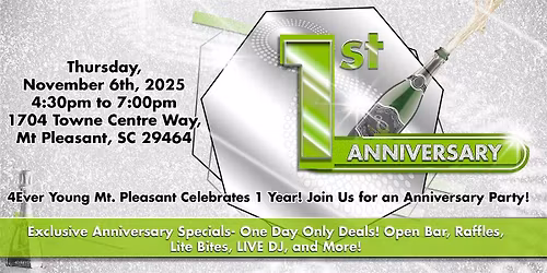 4Ever Young Mt. Pleasant 1 Year Anniversary