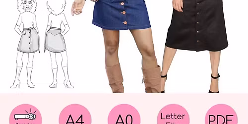 Button through skirt (Class cost \u00a350)