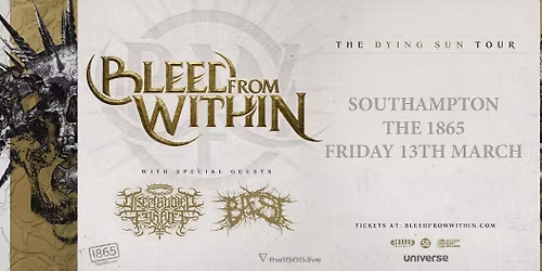 Bleed From Within at The 1865, Southampton