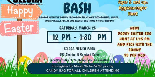 Bunny Bash and Dog Easter Egg Hunt