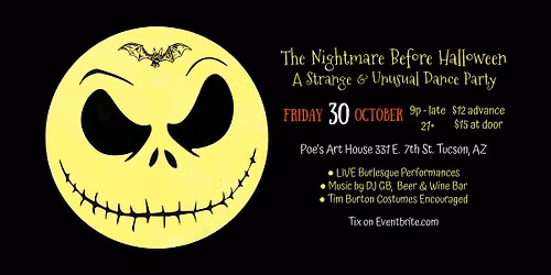 The Nightmare Before Halloween A Strange & Unusual Dance Party
