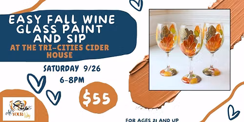 Easy Fall Wine Glass Paint & Sip