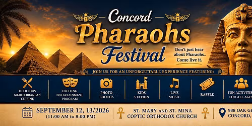 Concord Pharaohs Festival