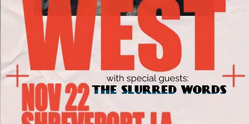 Kody West + The Slurred Words -live in concert at the Show Room at Fondren's