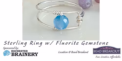 Sterling Silver and Fluorite Gemstone Ring