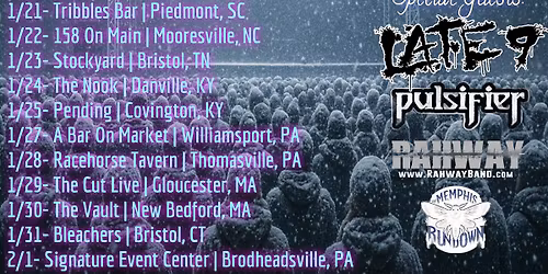 Scotty Austin, Late 9, Pulsifier, Rahway, and more.