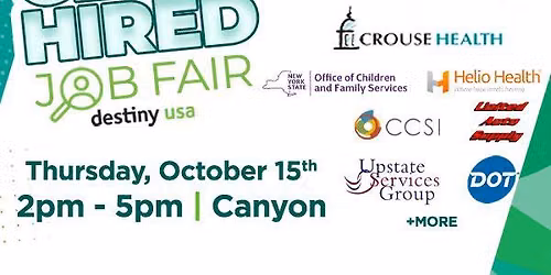 Get Hired Job Fair at Destiny USA