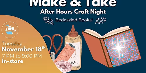 Make & Take Craft Night - Book Bedazzling