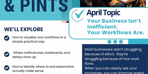April Profits & Pints - Your business isn\u2019t inefficient. Your workflows are.