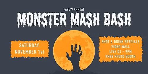 Monster Mash Bash \ud83c\udf83 PAve Halloween Party! \ud83c\udf7b 