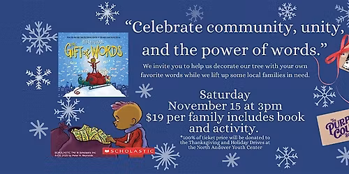 The Gift of Words NAYC Thanksgiving and Holiday Drives Fundraiser