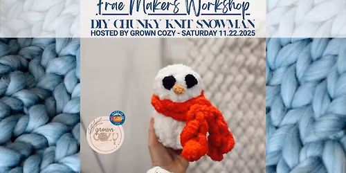 DIY Chunky Knit Snowman with Grown Cozy