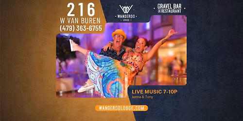 Jenna & Tony LIVE at the Gravel Bar at Wanderoo Lodge