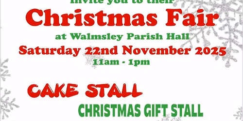 \ud83c\udf85\ud83c\udf84 Egerton & Walmsley Playgroup\/Pre-School Christmas Fair \ud83c\udf84\ud83c\udf85 