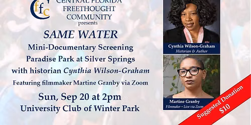 Film Screening & Presentation: 'SAME WATER,' Two Legacies