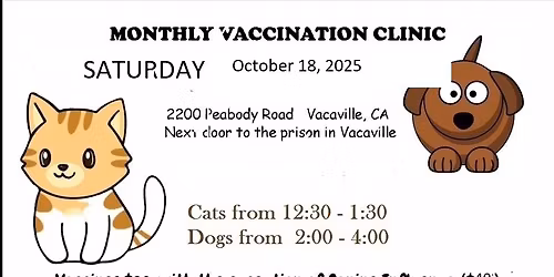 Monthly vaccine clinic