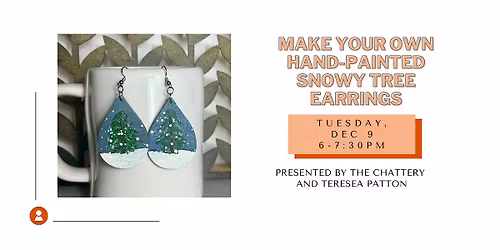 Make Your Own Hand-Painted Snowy Tree Earrings
