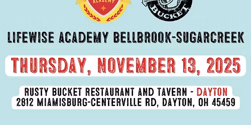 Support Lifewise at Rusty Bucket!