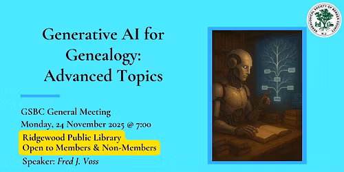 Generative AI for Genealogy - Advanced Topics