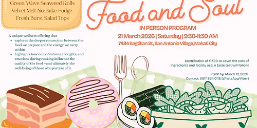 Onsite: Food and Soul (In support of March as Veggie Month)
