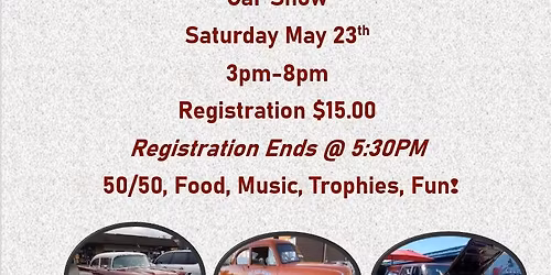 Ohio Valley Cruisers Present!- 2nd Annual Hunter Park Memorial Day Car Show