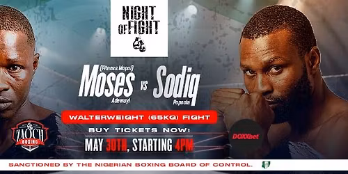 NIGHT OF FIGHT MAY 30 2026