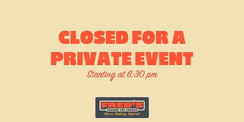 Closed for a private event