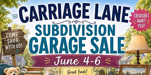 Carriage Lane Subdivision Garage-Sale-Palooza 
