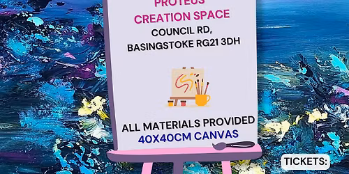 Art Workshop - Abstract landscape painting in Acrylic