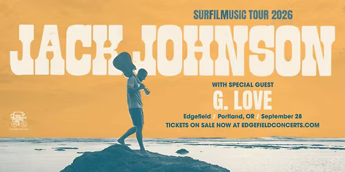 Jack Johnson | Mon Sep 28, 2026 | McMenamins Edgefield
