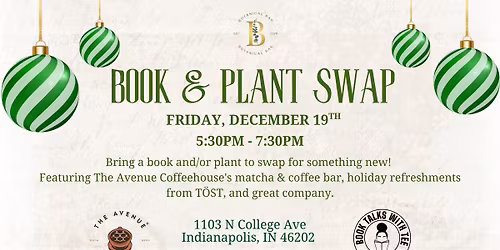 Book & Plant Holiday Exchange at The Botanical Bar! \u2728
