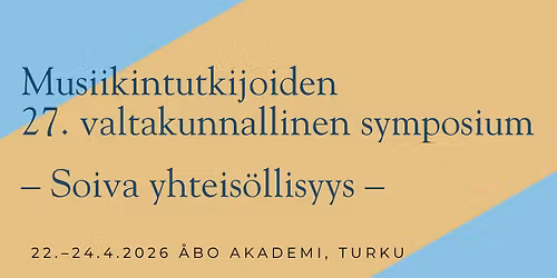 Musiikintutkijoiden 27. valtakunnallinen symposium