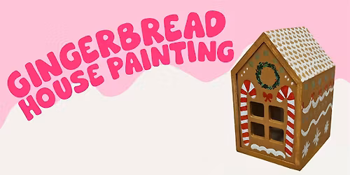 Gingerbread house painting