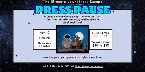 Press Pause: Ultimate Low-Stress Movie Lounge