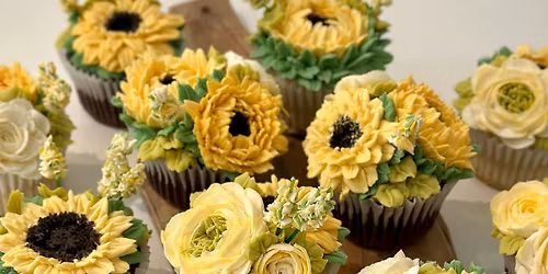 Sunflowers & Stems - Buttercream Floral Cupcake Design Class - November 1