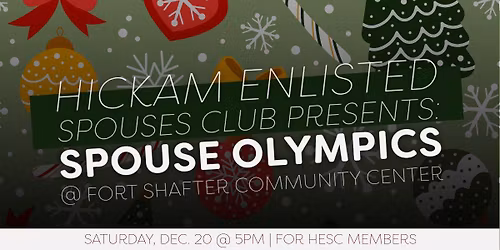 HESC December Social: Holiday Spouse Olympics