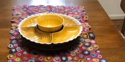 Whimsical Felted Table Runner Art Class