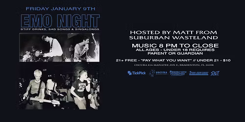 Emo Night - Stiff Drinks, Sad Songs, & Sing-Alongs @ Oscura