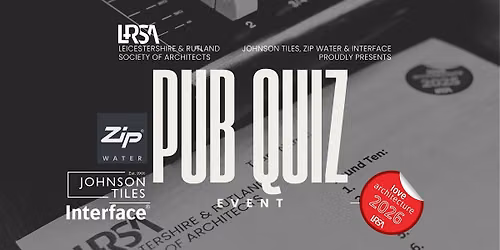 LOVE ARCHITECTURE 2026: LRSA Pub Quiz