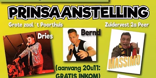 Prinsenaanstelling Peer Carnaval