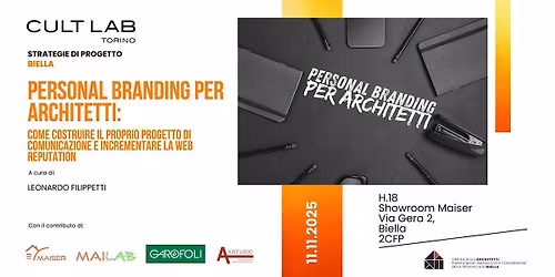 STRATEGIE DI PPROGETTO BIELLA: Personal branding per architetti