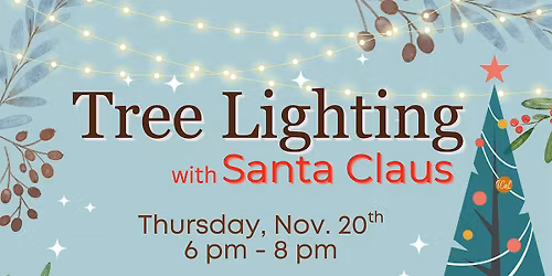 TCL Tree Lighting with Santa Claus!