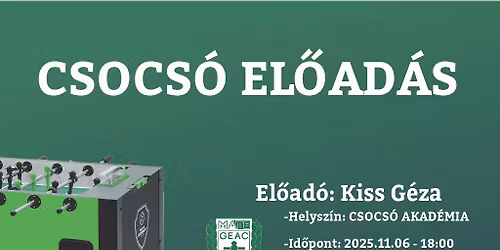 Csocs\u00f3 El\u0151ad\u00e1s - Kiss G\u00e9za