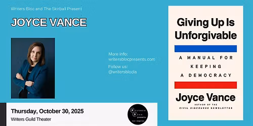 Writers Bloc Presents Joyce Vance