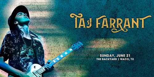 Taj Farrant Live at The Backyard