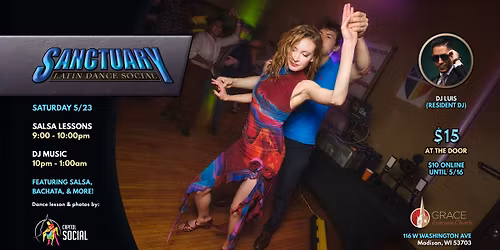 SANCTUARY Latin Dance Social (SAT. 5\/23\/26)